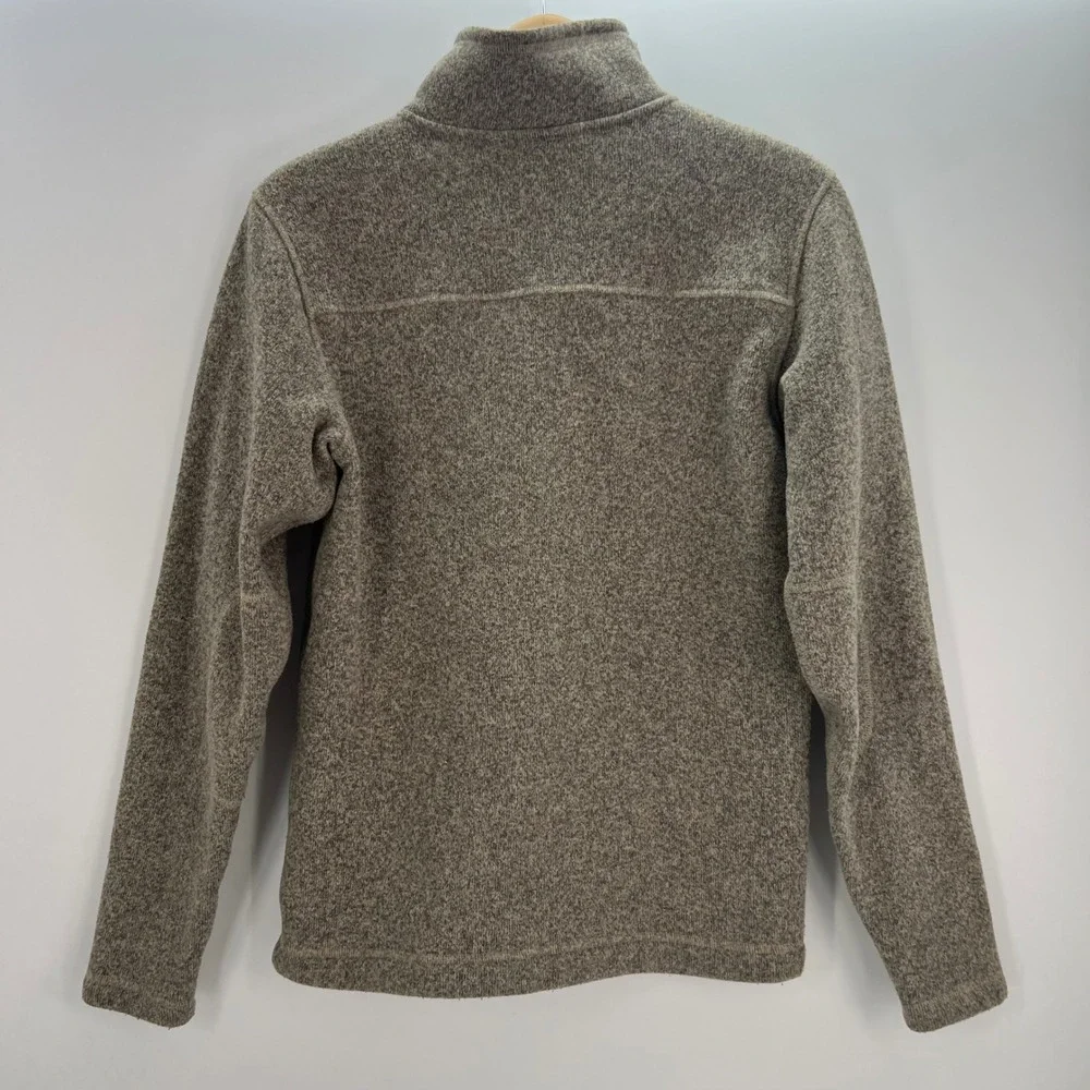 The North Face Mens Size S Gordon Lyons‎ Heather Brown 1/4 Zip Fleece Pullover